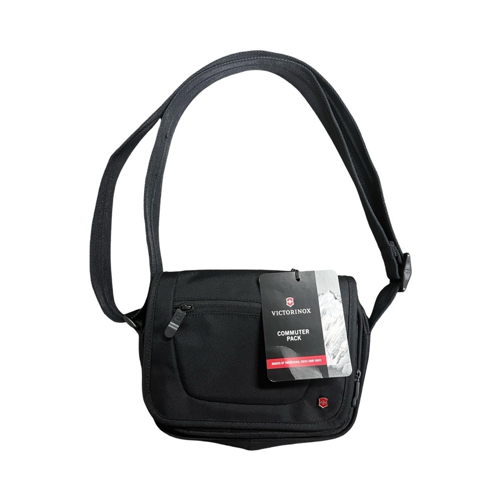 NWT Victorinox Commuter Pack Media Storage Day Bag Black Nylon